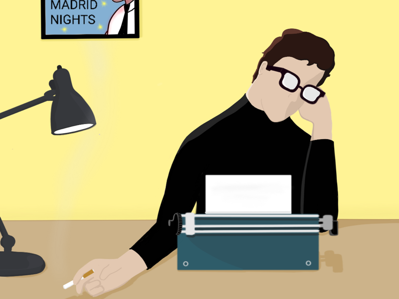 Beatnik//Illustration book editorial clean minimalism literature illustration kerouac beatnik