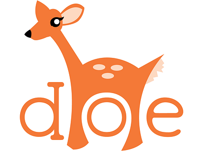 Doe Logo brand and identity logo