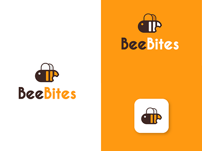 honeybee logo style for restaurants and cafes.