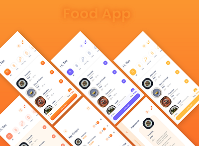 Food app design Idea app cafe cart categories clean colors design elegant food food and drink ingredient items minimal mobile order popular products restaurant ui ux