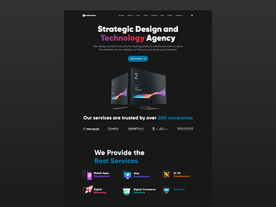 IT Company Website Design Idea