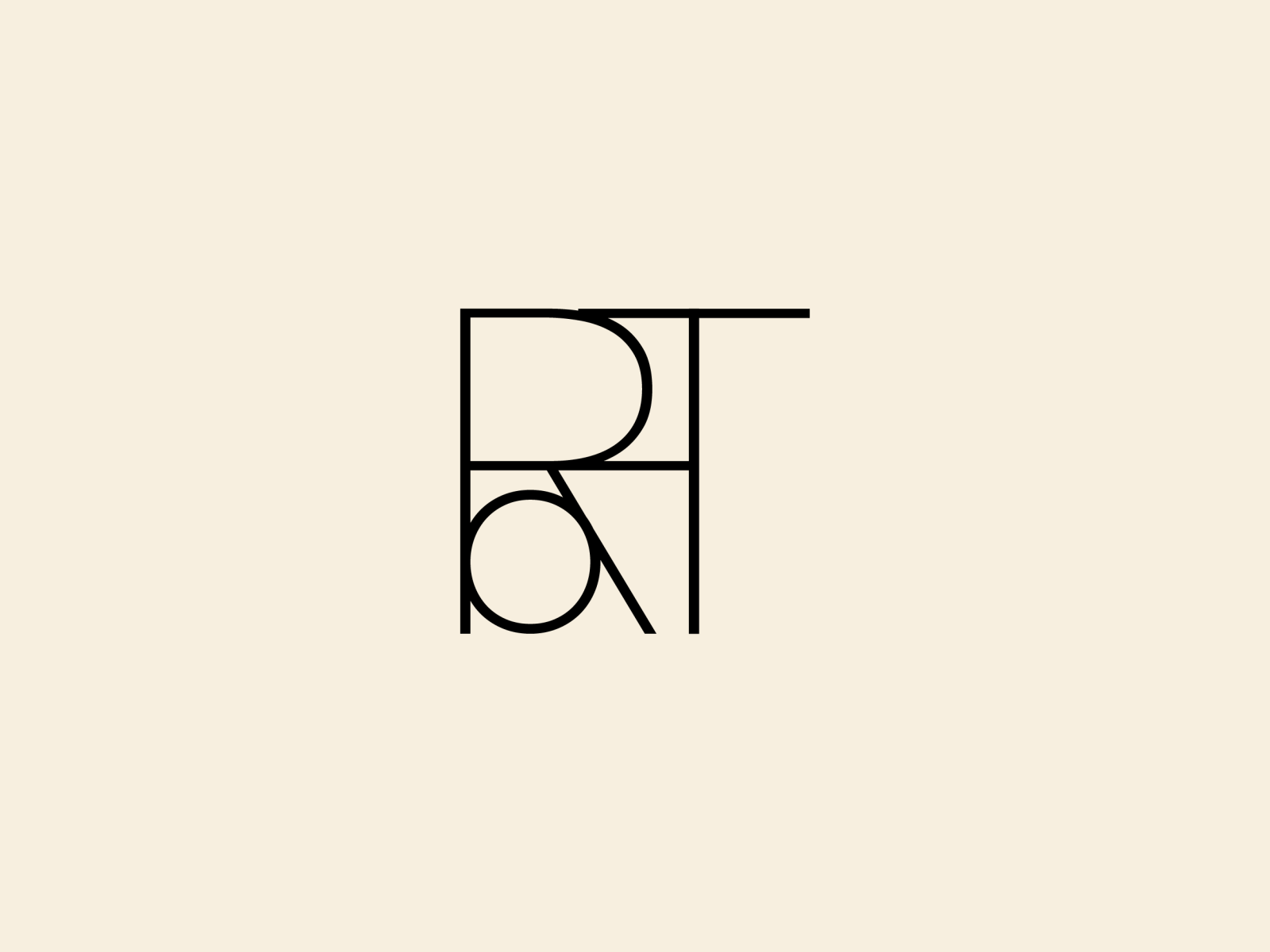 A monogram of my own name by Rohit on Dribbble
