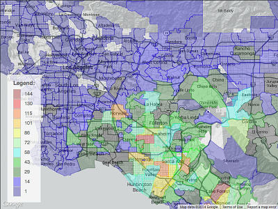 Zip Code Heat Map