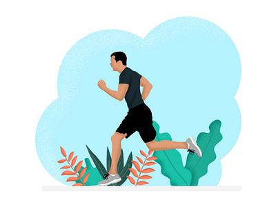 Man Jogging Outside Flat Illustration adobe illustrator adobe photoshop adobeillustrator artwork character design flat design flat design flat illustration flatdesign graphicdesign illustration illustrations illustrator vector vector art vector illustration vectorart vectors