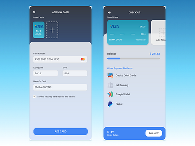 Payment Gateway UI App Design by Anurag V on Dribbble