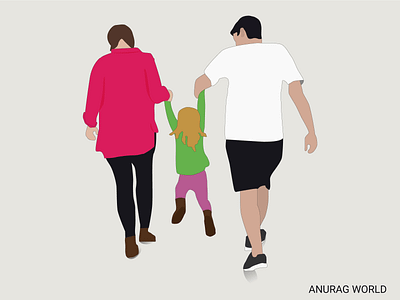 Happy Family Vector Illustration adobe illustrator adobe photoshop adobeillustrator art artwork character design flat design flat design flat illustration flatdesign graphicdesign illustration illustrations illustrator vector vector art vector illustration vectorart vectors