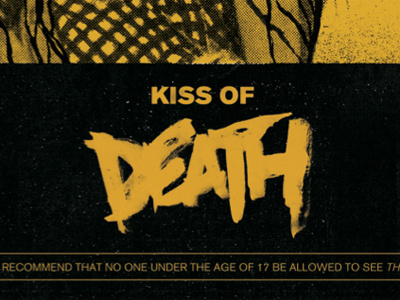 Kiss Of Death 02 death horror poster retro