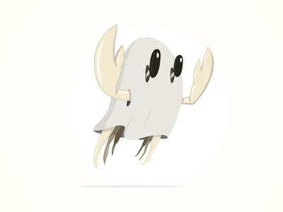 Ghostcrab crab ghost vector