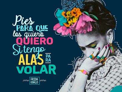 Frida Kahlo art design diseño gráfico photography social media socialmediamarketing tipografía typography
