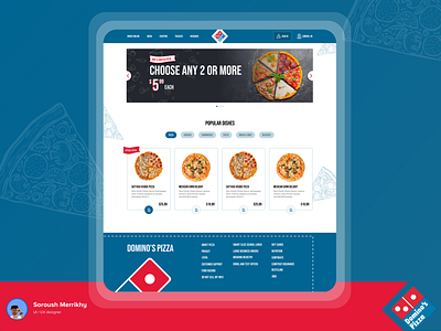 "Domino's Pizza" website