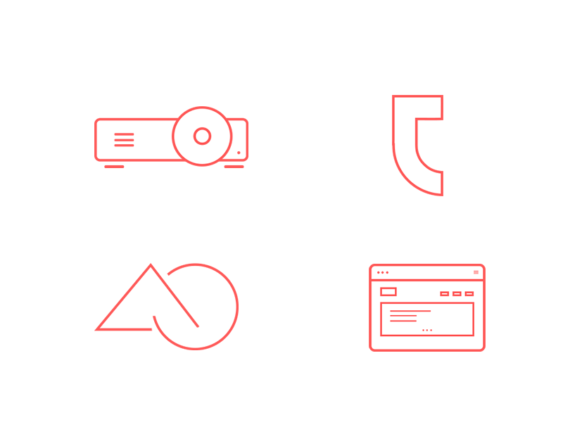 Line Icons line icons illustrator photoshop flat red icons icon