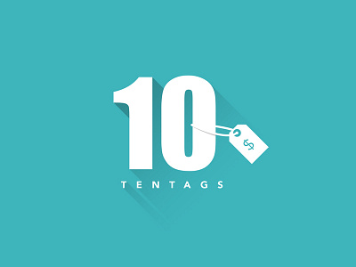 Ten Tags Logo design flat illustrator logo photoshop