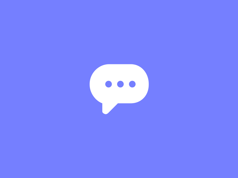 Hey. animation chat clean colors design flat message notify ui