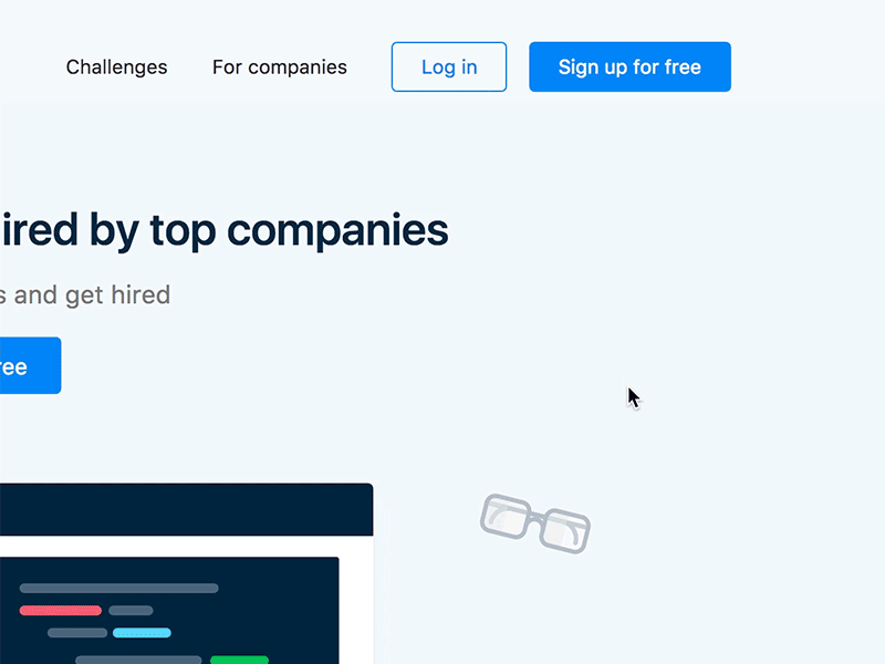 Login dropdown
