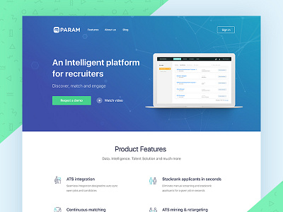 Param.ai Landing Page