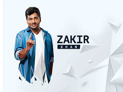 Zakir Khan lowpoly