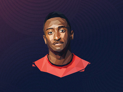Marquees Brownlee illustration lowpoly portrait