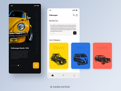 Volexvagon Shopping app concept adobexd application application ui black blue car icon orange shopping app ui uidesign uiux ux vector volex white xd yellow