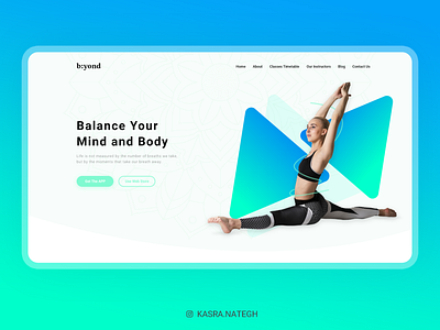 b:yond Meditation Website Concept