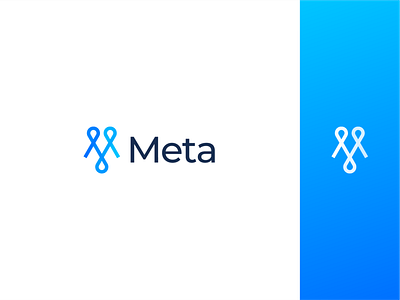 Meta Logo Redesign ar blue brand identity branding design facebook gradient graphic design identity design illustration logo logo design logos meta metaverse minimalist modern rebrand rebranding