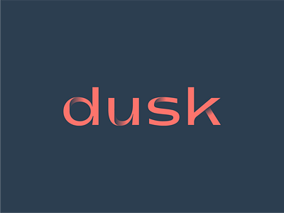 "dusk" Wordmark brand identity branding custom design dusk identity design logo logo design logos minimalist typography wordmark