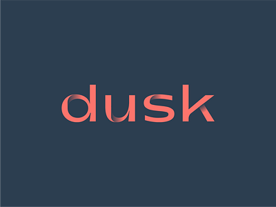 "dusk" Wordmark