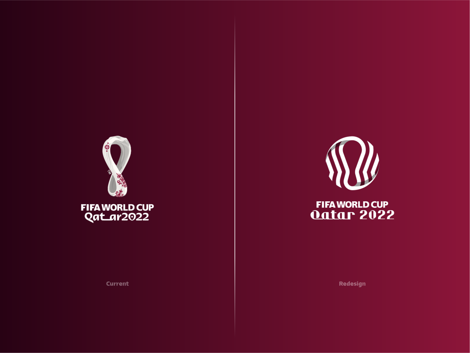 Fifa World Cup Qatar 2022 Logo Redesign By Branding By Heart On Dribbble