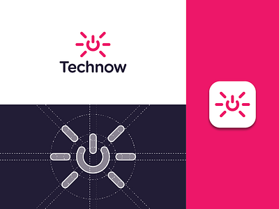 Technow Final Logo app app icon brand design brand identity branding grid identity design logo logo design logo grid logodesign logos minimalist modern