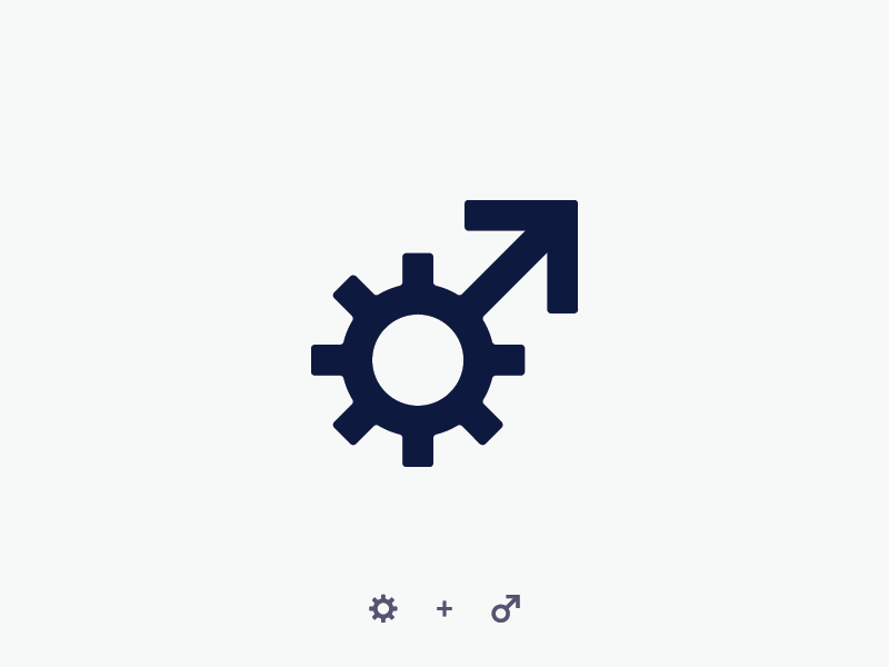 Male Settings Logo Concept icondesign grid design brand design brand app icon monogram logodesign illustrator app modern minimalist logo identity icon logo design branding logos identity design brand identity