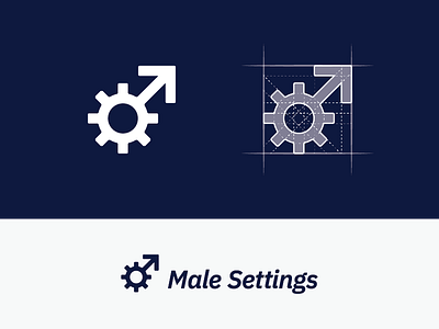 Male Settings Logo Grid app app icon brand brand design brand identity branding design grid icon identity identity branding identity design illustrator logo logo design logodesign logos minimalist modern monogram