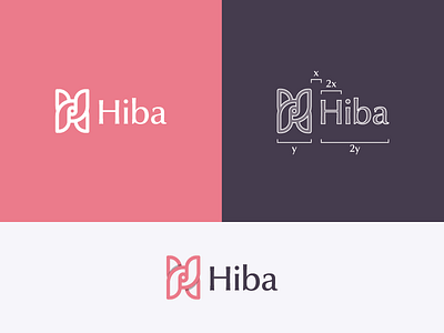 Hiba Logo brand brand identity branding design font grid icon identity identity design illustrator letter h logo logo design logodesign logos logotype minimalist modern monogram typography