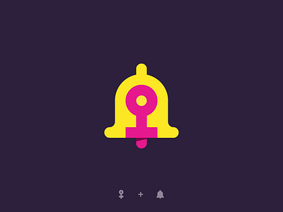 "Woman + Bell" Logo Concept