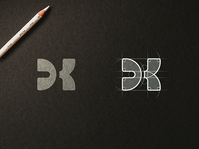 "D + K" Logo Grid