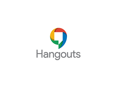 "Google Hangouts" Logo brand identity branding google hangouts identity identity design logo logo design logos minimalist modern rebranding
