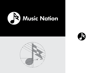 "Music Nation" Logotype & Grid