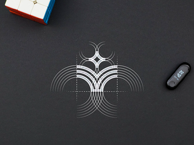 MHARA Logo Grid brand identity branding grid gridding icon identity identity design illustrator logo logo design logo grid logo sketch logos minimalist modern sketch