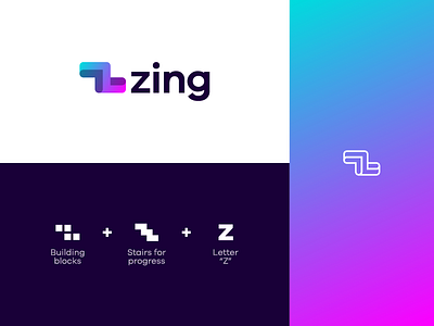 Zing Logo Design (Rebound) app icon brand identity branding icon identity design illustrator letter z logo logo design logos minimalist modern rebound technology