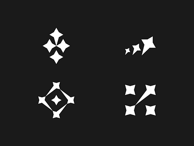 "Stars" Logo Options brand identity branding icon identity design illustrator logo logo design logos minimalist modern