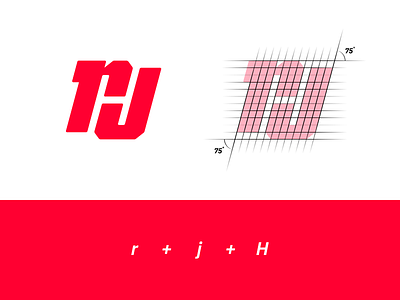 "r+j+H" Monogram