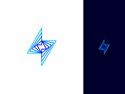 "Lightning Bolt" Logo Exploration blend blue brand identity branding design icon identity identity design illustrator lightning lightning bolt logo logo design logos minimalist modern