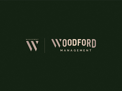 Woodford Branding brand design branding logo logo design logotype management minimal typoraphy woodford