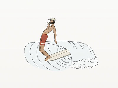 Hang 10 coffee flatdesign hang10 illustration log off longboard surf surfing
