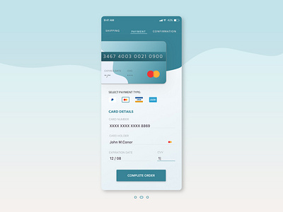 Daily UI 002 l Checkout Form app checkout dailyui design flatdesign ios minimalist ui ux