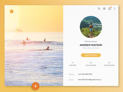 Daily UI I User Profile 006