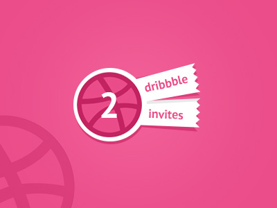 Dribbble Invites dribbble give away invite pink tickets