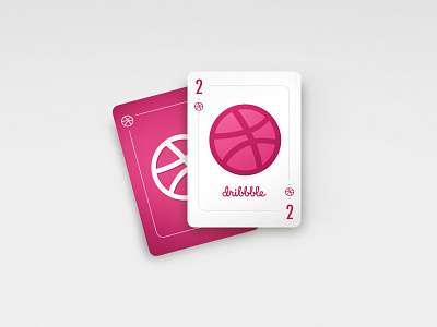 Two Dribbble invites cards draft dribbble give away invite invites play