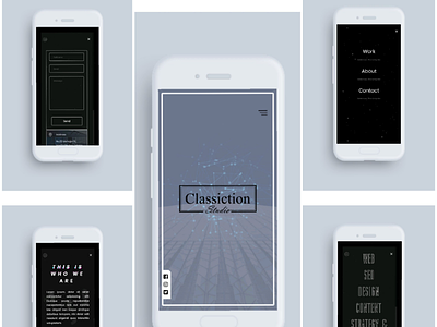 Classiction Studio Website ui ui ux classiction