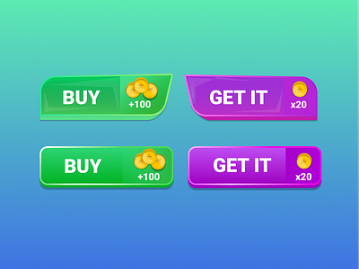 Mobile Game UI Buttons button design game button game design game ui mobile game mobile game ui mobile ui ui ui buttons user interface