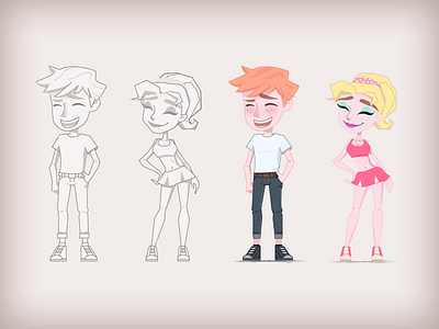 Cartoon Boy&girl boy cartoon girl