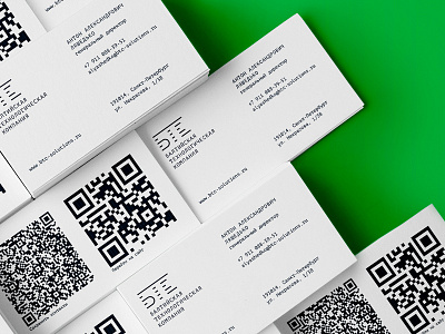 BTC Business Card business card code logo print qr qr code software typography